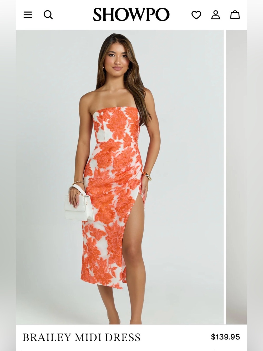 Showpo Brailey Jacquard Dress nwot size 4 us